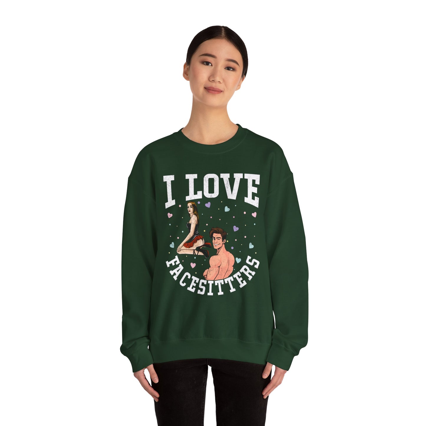 I Love Facesitters - Unisex Heavy Blend™ Crewneck Sweatshirt