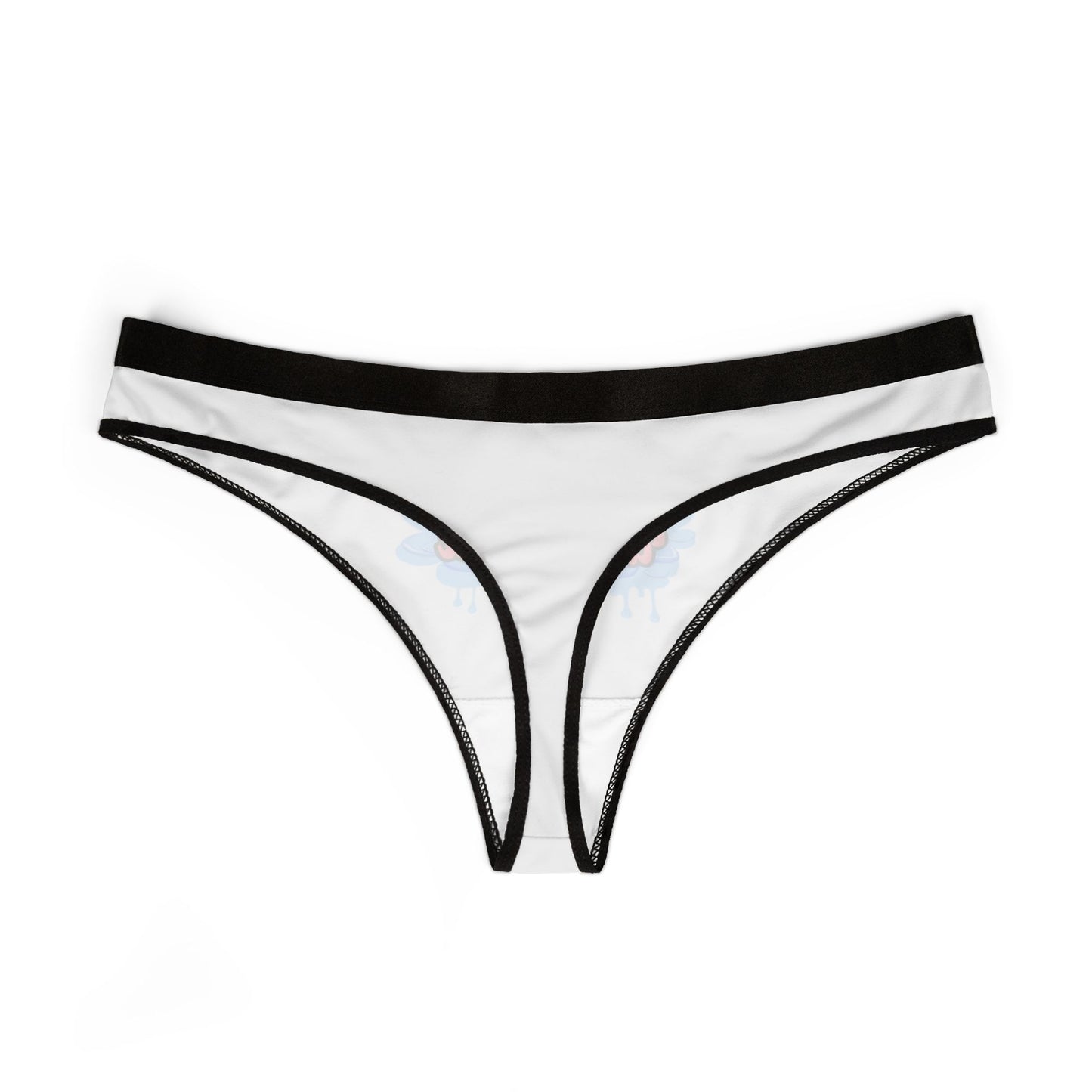 Insert When Wet - White - Women's Thongs (AOP)