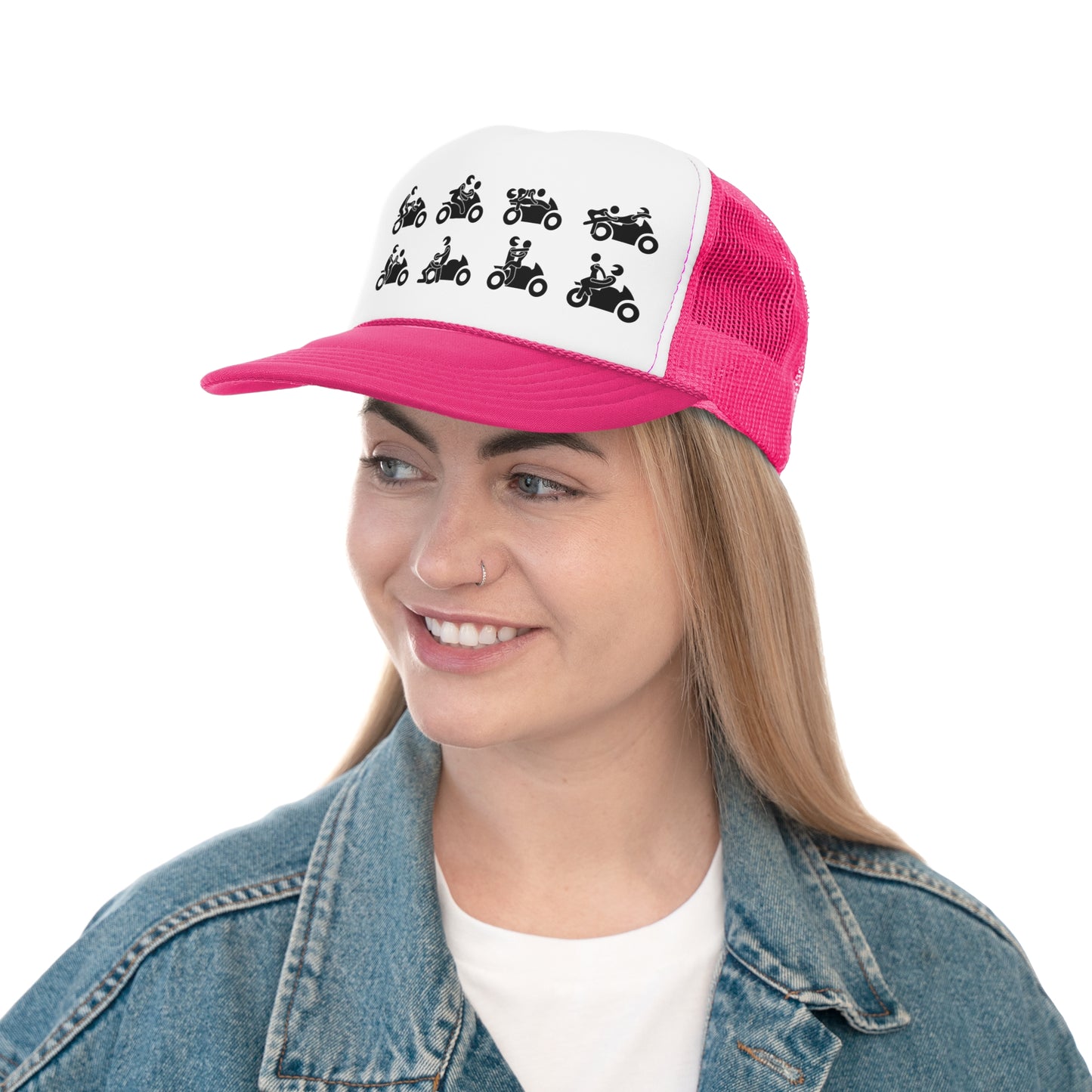 Motorcycle Action - Funny Trucker Caps