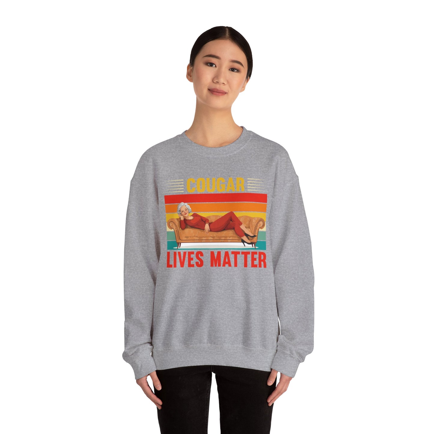 Cougar Lives Matter - Unisex Heavy Blend™ Crewneck Sweatshirt