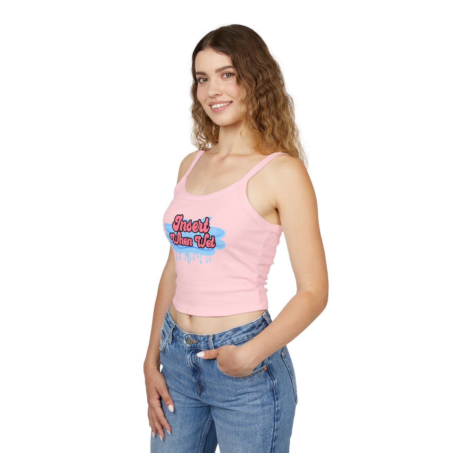 Insert When Wet - Women's Spaghetti Strap Tank Top