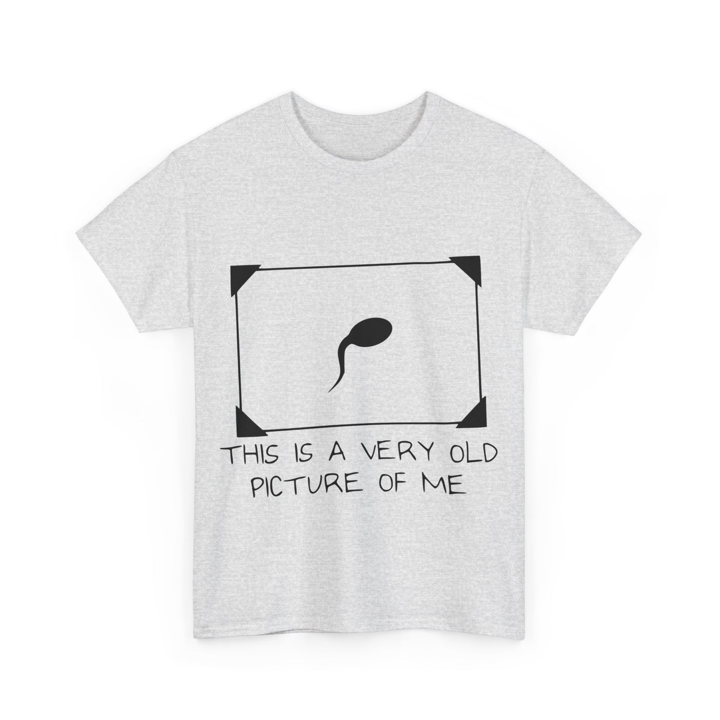 This Is A Very Old Picture Of Me - Funny Unisex Heavy Cotton Tee
