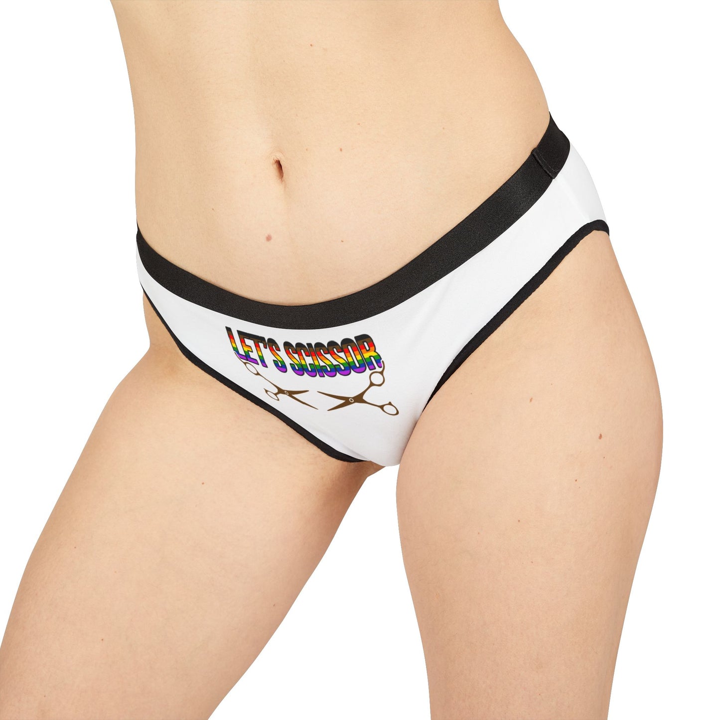 Let's Scissor - White - Women's Underwear (AOP)