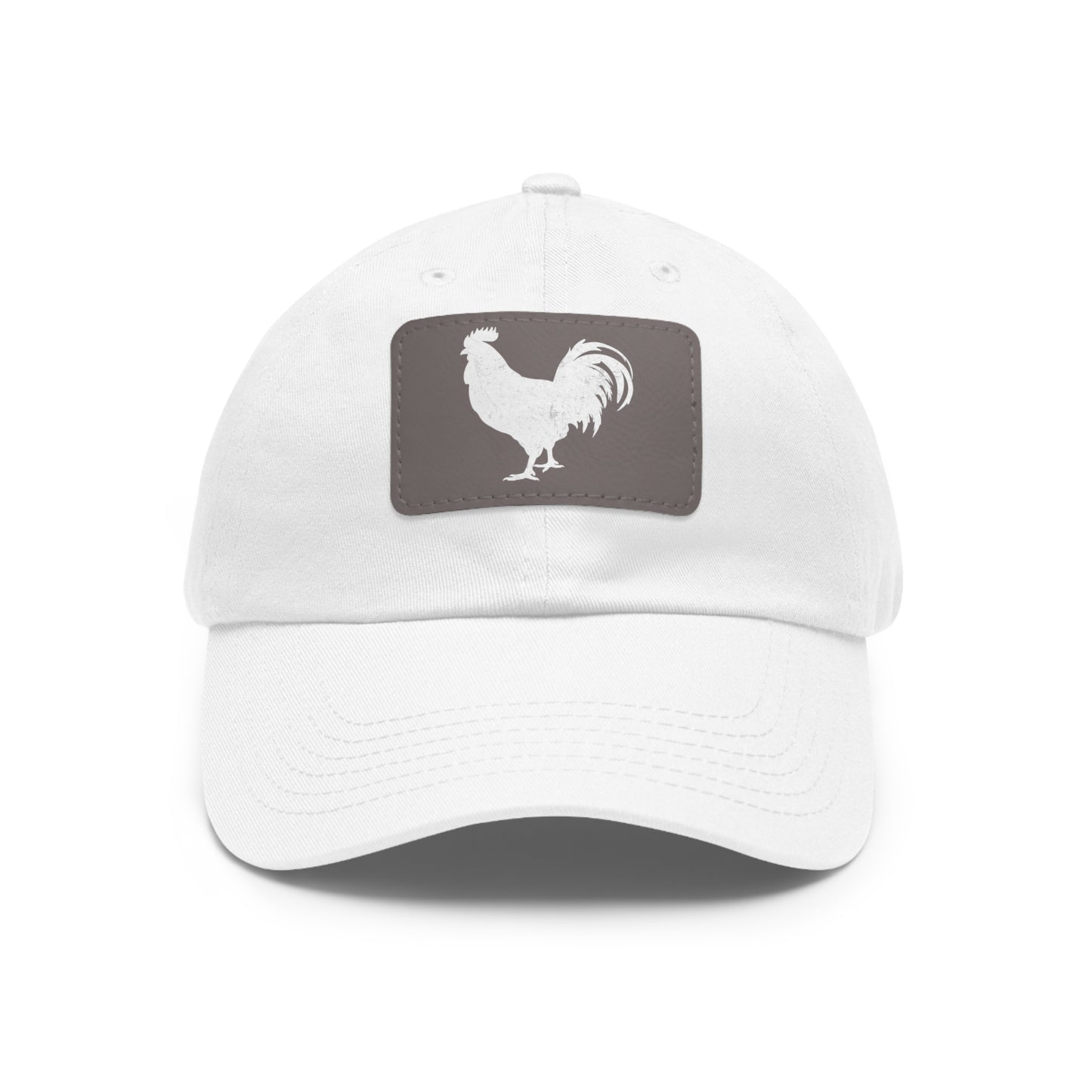 Dad Hat with Leather Patch (Rectangle)