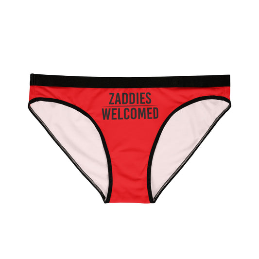 Zaddies Welcomed - Red - Women's Underwear (AOP)