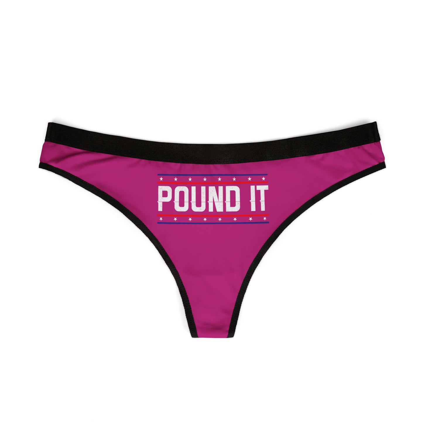 Pound It - Pink - Women's Thongs (AOP)