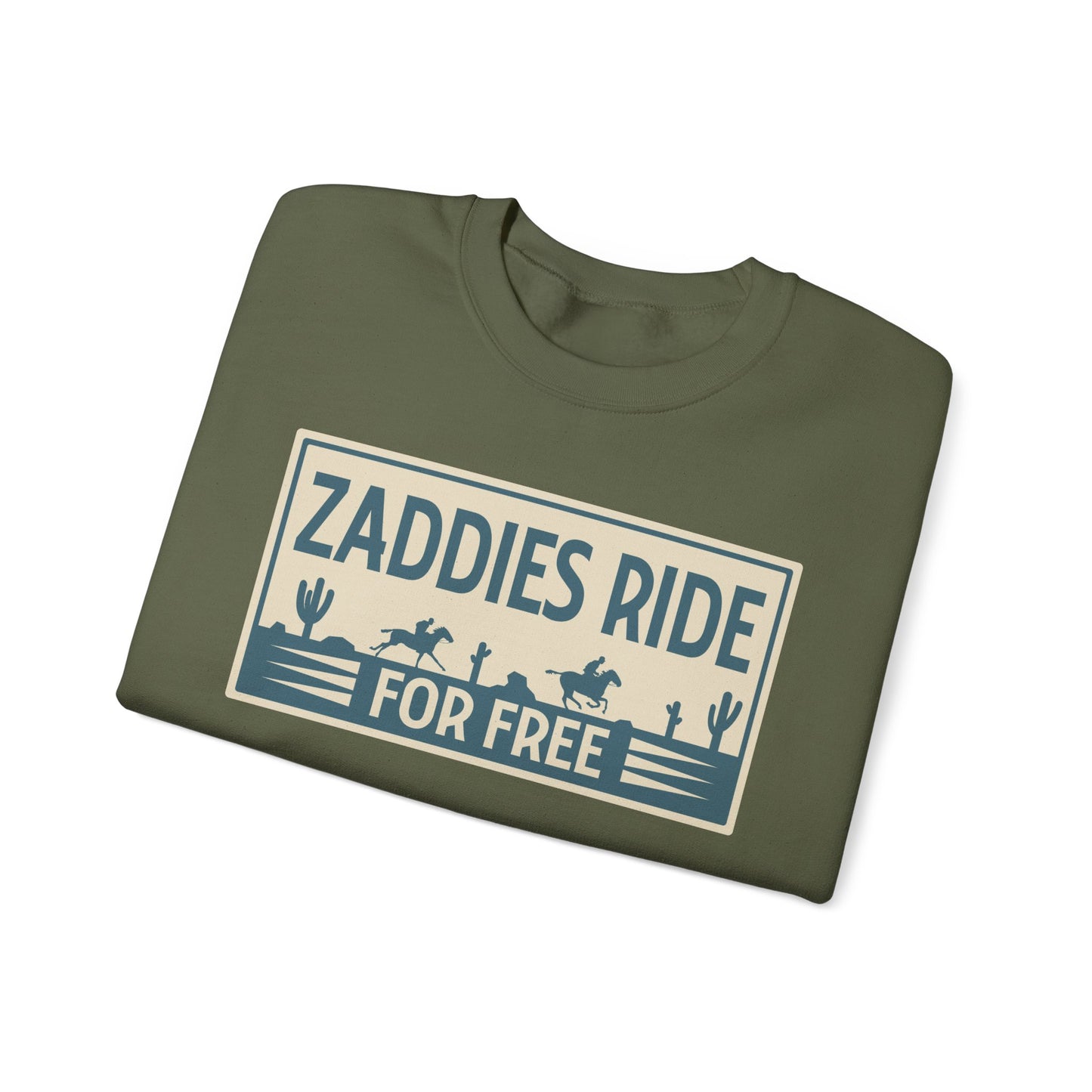 Zaddies Ride For Free - Unisex Heavy Blend™ Crewneck Sweatshirt