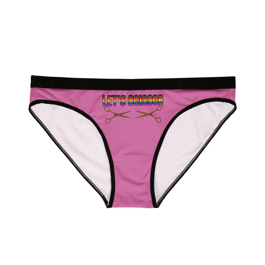 Let's Scissor - Light Pink - Women's Underwear (AOP)