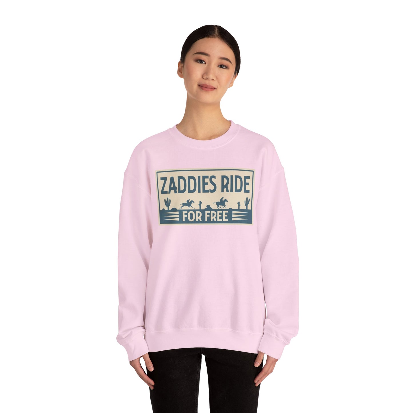 Zaddies Ride For Free - Unisex Heavy Blend™ Crewneck Sweatshirt