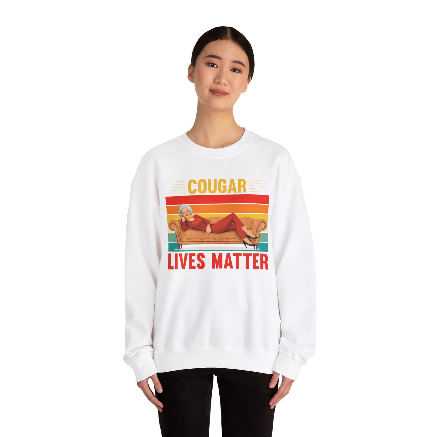 Cougar Lives Matter - Unisex Heavy Blend™ Crewneck Sweatshirt
