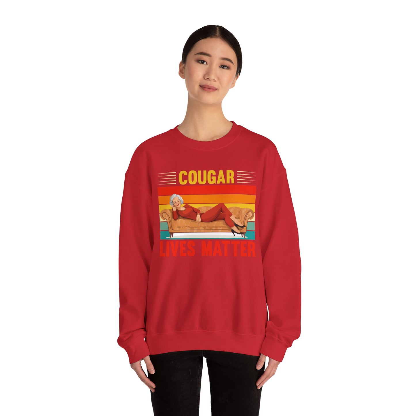 Cougar Lives Matter - Unisex Heavy Blend™ Crewneck Sweatshirt