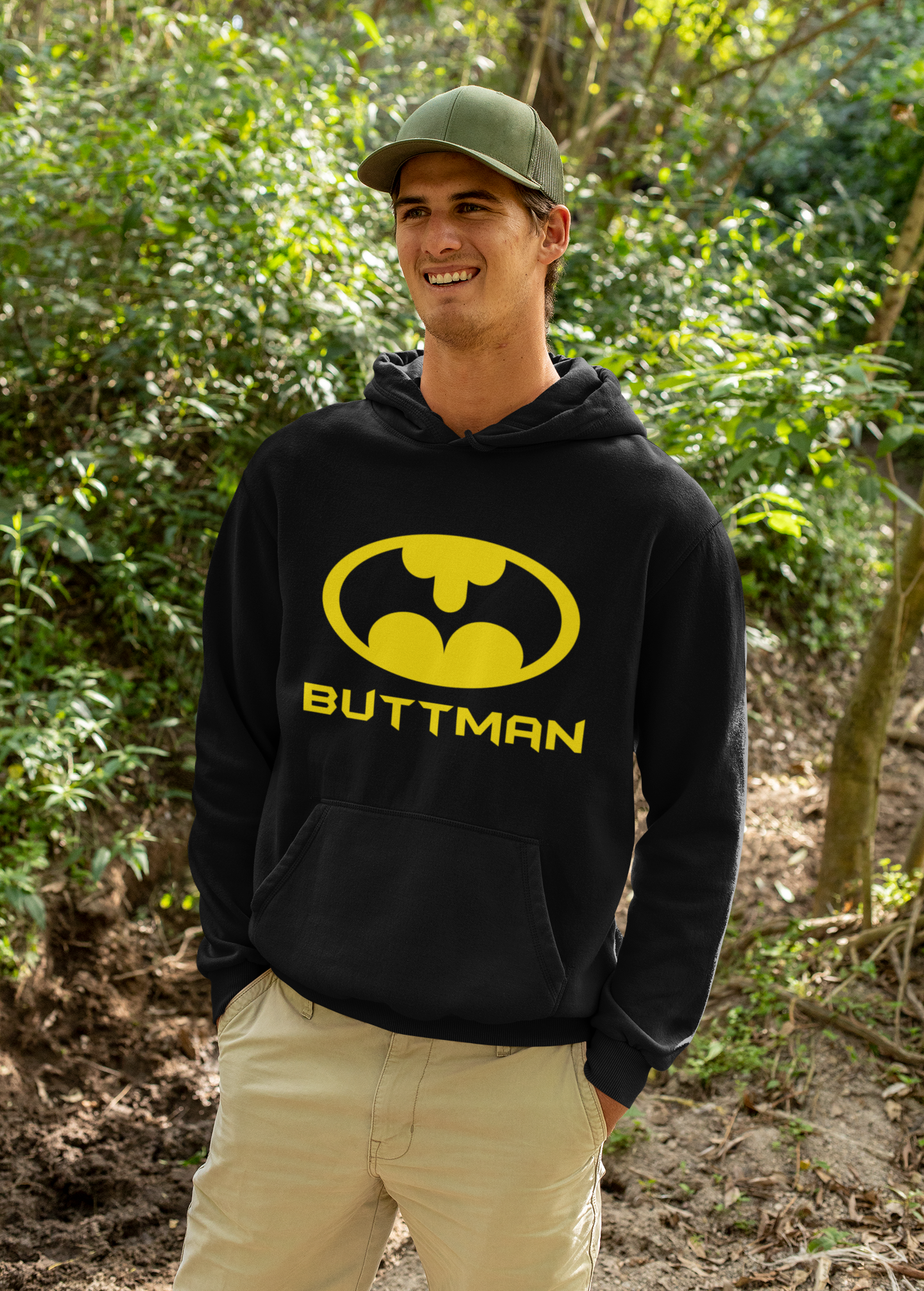 Butt Man - Funny Unisex Heavy Blend Hoodie
