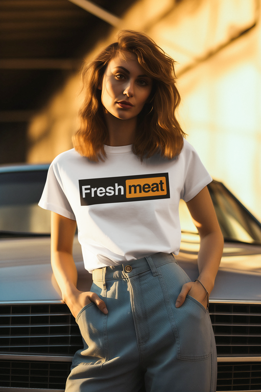 Fresh Meat - Funny Unisex Heavy Cotton Tee